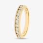 9ct Yellow Gold 0.50ct Diamond Channel Set Half Eternity Ring PR03633Y