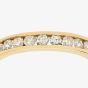 9ct Yellow Gold 0.50ct Diamond Channel Set Half Eternity Ring PR03633Y