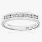 9ct White Gold 0.33ct Diamond Channel Set Half Eternity Ring PR03700W
