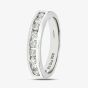 9ct White Gold 0.50ct Diamond Channel Set Half Eternity Ring PR03701W
