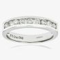 9ct White Gold 0.50ct Diamond Channel Set Half Eternity Ring PR03701W