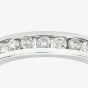9ct White Gold 0.50ct Diamond Channel Set Half Eternity Ring PR03701W