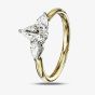 18ct Yellow Gold 0.65ct Pear Cut Diamond Three Stone Ring 31158YW/65-18