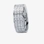 Henrich and Denzel Lily- Platinum Three Row Princess Cut Diamond 2.04ct Half Eternity Ring P4883.01/144 53