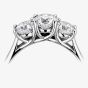 1888 Collection Platinum 1.50ct Certificated Brilliant Cut Three Stone Ring R3-145(1.50CT PLUS)