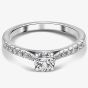 Platinum Diamond Four Claw Solitaire Ring 01G4K-P001