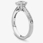 Platinum 0.73ct Brilliant Cut Diamond Shoulder Set Solitaire Ring 01A3H-P