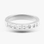 Platinum 0.60ct Emerald Cut Diamond Half Eternity Ring R37895PT95DD