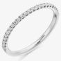 Platinum 0.25ct Round Brilliant Cut Diamond Half Eternity Ring HET1973PLAT