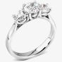 1888 Collection Platinum Brilliant Cut 1.52ct Diamond Trilogy Ring R3-145
