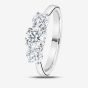 1888 Collection Platinum Brilliant Cut 1.29ct Diamond Trilogy Ring R3-145
