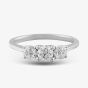  Platinum 0.54ct Diamond Three Stone Ring 3166/54-P