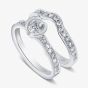 Geoghegan Fission Highlight Platinum & Diamond 0.16ct Shaped Half Eternity Ring FIH10/P