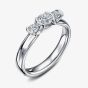 Geoghegan Triumph Platinum & Diamond 0.53Ct Rubover Trilogy Ring TRI20/P