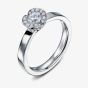 Geoghegan Fission Platinum & Diamond 0.45ct Rubover Cluster Ring FCL6/P