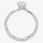 Signature Collection Platinum GIA Certificated Brilliant Cut 0.40ct Diamond Twist Solitaire Ring RI-137