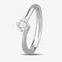 Signature Collection Platinum GIA Certificated Brilliant Cut 0.40ct Diamond Twist Solitaire Ring RI-137