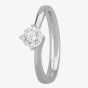 Signature Collection 0.60ct Platinum GIA Certificated Four Claw Diamond Twist Solitaire Ring RI-137(.60CT PLUS)