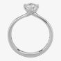 Signature Collection Platinum GIA Certificated Brilliant Cut 0.70ct Diamond Twist Solitaire Ring RI-137