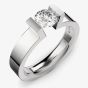 Niessing Spannring® Platinum 0.81ct Diamond Solitaire Ring N141799