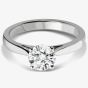 Platinum 0.40ct Diamond Four Claw Solitaire Ring 016MK-P079