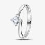 Platinum 0.50ct Princess-Cut Diamond Solitaire Ring (P) R1-140(4.5)