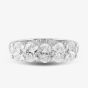 Platinum Certified 2.05ct Oval Cut Diamond Five Stone Ring RN11255