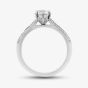  Platinum 0.70ct Brilliant Cut Diamond Shoulder Set Solitaire Ring RI-2412(5.5) M