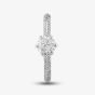  Platinum 0.70ct Brilliant Cut Diamond Shoulder Set Solitaire Ring RI-2412(5.5) M