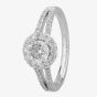 Signature Collection Platinum Certificated 1.00ct Diamond Split-Shoulder Ring DSC64(6.5)1.00CT PLUS