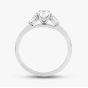 Platinum 0.76ct Oval & Marquise Cut Diamond Shoulder Set Solitare Ring RN5616 PLT