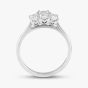 Platinum 1.02ct Emerald Cut Diamond Three Stone Ring RN5877 PLT