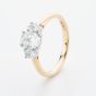 18ct Yellow Gold Oval Cut 1.21ct Diamond Three Stone Ring RN11723