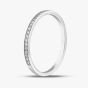 Brown & Newirth Platinum 0.10ct Brilliant Cut Diamond Half Eternity Ring HET924 PLT N