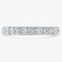 Brown & Newirth Platinum 0.75ct Brilliant Cut Diamond Half Eternity Ring HET890 PLT 
