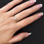 1888 Collection Platinum 0.25ct Brilliand Cut Diamond Twist Solitaire Ring RI-1027(.25CT PLUS)