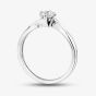 1888 Collection Platinum Certificated 0.33ct Round Cut Diamond Twist Solitaire Ring RI-1027(.33CT PLUS)