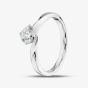 1888 Collection Platinum Certificated 0.60ct Round Cut Diamond Twist Solitaire Ring RI-1027(.60CT PLUS)