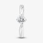 1888 Collection Platinum Certificated 0.60ct Round Cut Diamond Twist Solitaire Ring RI-1027(.60CT PLUS)