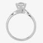 1888 Collection Platinum 0.70ct Certificated Brilliant Cut Diamond Twist Solitaire Ring RI-1027(.70CT PLUS)