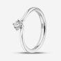 1888 Collection Platinum 0.25ct Certificated Round Cut Diamond Twist Solitaire Ring RI-137(.25CT PLUS)