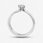 1888 Collection Platinum 0.25ct Certificated Round Cut Diamond Twist Solitaire Ring RI-137(.25CT PLUS)