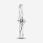1888 Collection Platinum 0.25ct Certificated Round Cut Diamond Twist Solitaire Ring RI-137(.25CT PLUS)