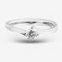 1888 Collection Platinum 0.50ct Certificated Round Cut Diamond Twist Solitaire Ring RI-137(.50CT PLUS)