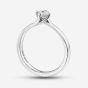 1888 Collection Platinum 0.50ct Certificated Round Cut Diamond Twist Solitaire Ring RI-137(.50CT PLUS)