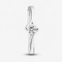 1888 Collection Platinum 0.50ct Certificated Round Cut Diamond Twist Solitaire Ring RI-137(.50CT PLUS)