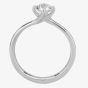 1888 Collection Platinum 0.70ct Certificated Brilliant Cut Diamond Twist Solitaire Ring RI-137(.70CT PLUS)