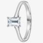 1888 Collection Platinum 0.50ct Certificated Emerald Cut Diamond Solitaire Ring RI-149(6X4)