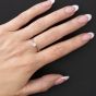 1888 Collection Platinum 0.33ct Certificated Princess Cut Diamond Solitaire Ring RI-2022(.33CT PLUS)