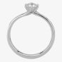 1888 Collection Platinum Brilliant Cut 0.40ct Diamond Solitaire Twist Ring RI-137